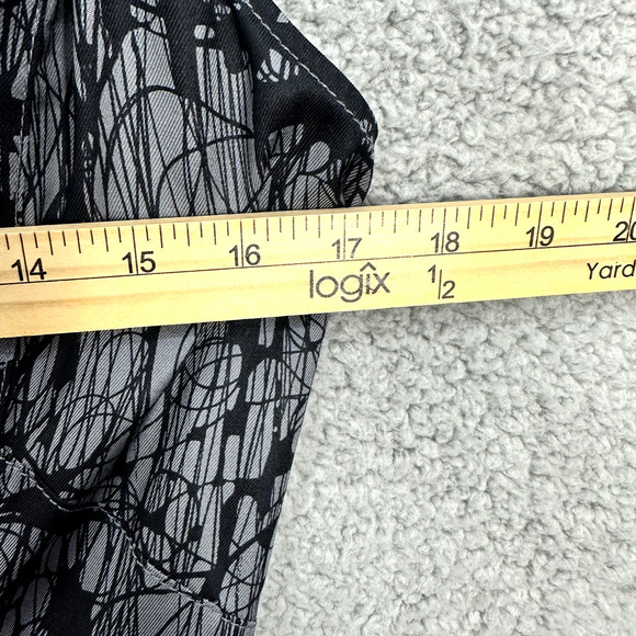 Marc Jacobs‎ Sleeveless Silk Maxi Dress Blue Geometric Paint Splatter Boho Sz 8 - Picture 5 of 6